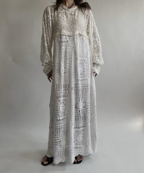 【RE;CIRCLE】 RE Crochet Lace One-piece / 220427-036