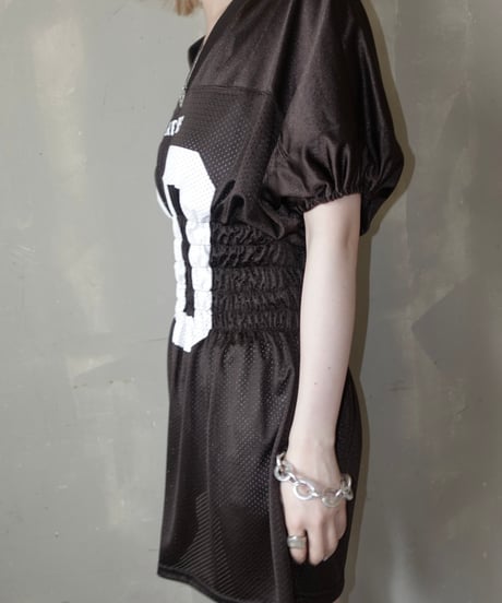 【RE;CIRCLE】 Re Shirring Football Shirt  /  250724-033