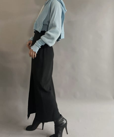 【RE;CIRCLE】 RE Acrylic Knit Cardigan + Hoodie Light Blue / 230220-011