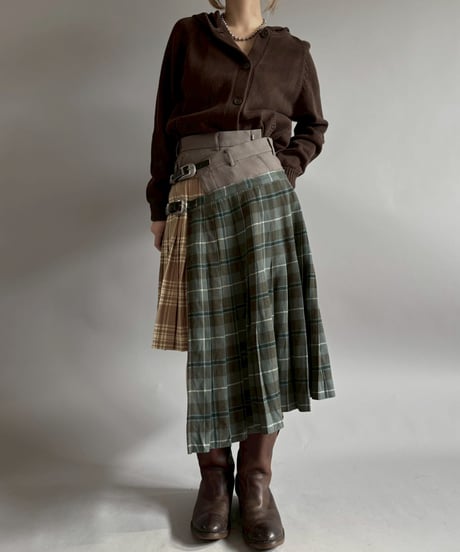 【RE;CIRCLE】 RE Kilt Long Skirt / 260108-005