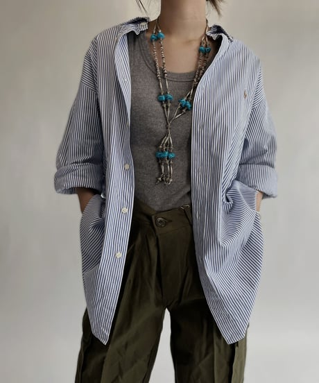 【USED】 Polo Ralph Lauren Striped Shirt / 220820-008