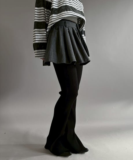 【RE;CIRCLE】 RE Suit Wrap Skirt Mini / 260129-013