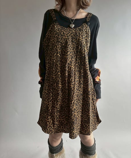 【USED】 Leopard Pattern Camisole One-Piece  /251004-031