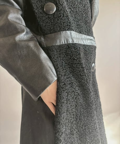 【USED】 Design Leather Coat / 260131-009