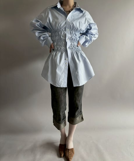 【RE;CIRCLE】 RE Shirring Shirt / 260409-010