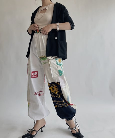 【RE;CIRCLE】 RE Eco-Friendly Bag Draw Cord Pants / 220825-024