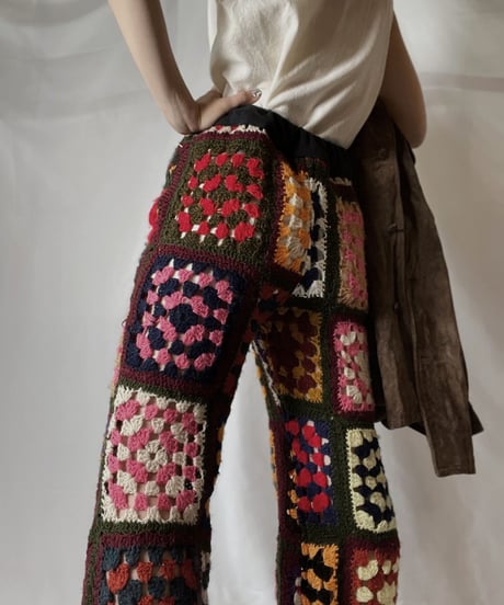 【RE;CIRCLE】 RE Granny Knit Pants/210917-002