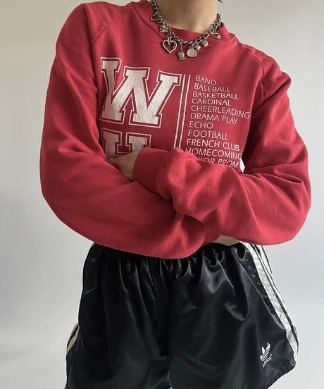 【USED】 Made in USA  JERSEES 90's WHS Sweat Top /250125-003