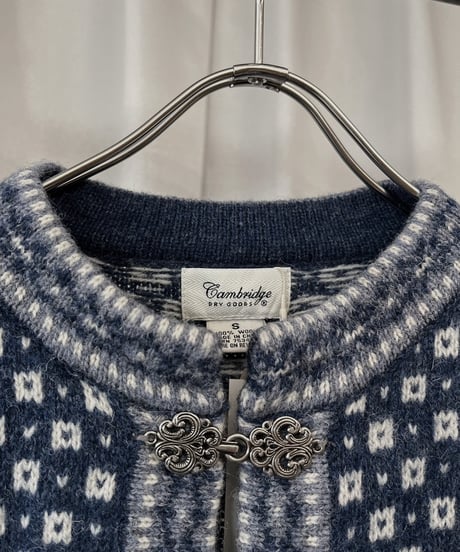 【USED】 100% Wool Tylorian Knit Top /231223-016