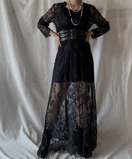 【USED】 Flower Patterned Lace EURO Dress/210414-013