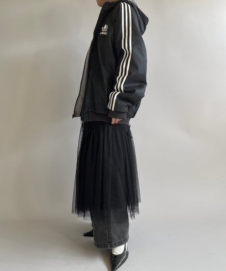 【USED】 adidas Padded Reversible Hooded Nylon Jacket /241228-010
