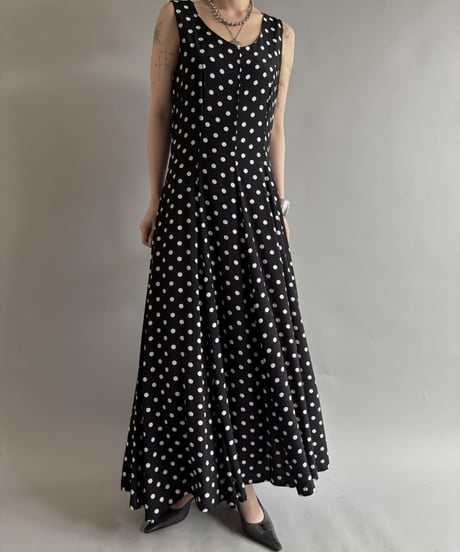 【USED】 N/S Dot pattern long One-Piece  /250927-007