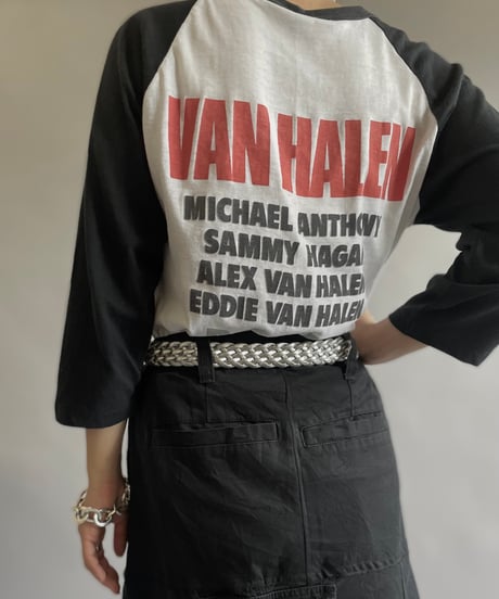 【USED】 80's VAN HALEN Raglan T-Shirt  /240606-001