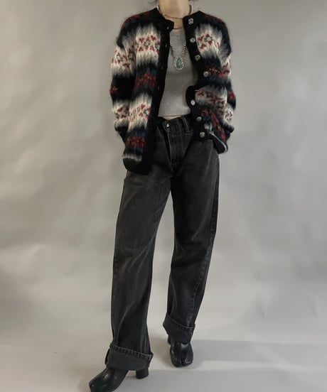 【USED】 Mohair Tirolean Knit Top /240120-005