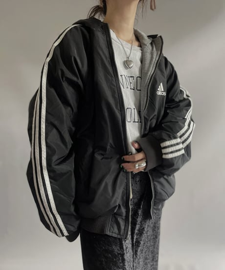【USED】 adidas Padded REVERSIBLE Nylon Jacket/ 231202-030
