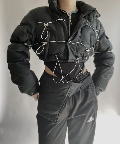 【RE;CIRCLE】 RE Draw Code Short Down Jacket + Sacosh / 230126-010