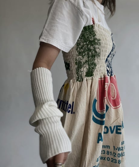 【RE;CIRCLE】 RE Eco-Friendly Bag Shirring One-piece / 220825-017