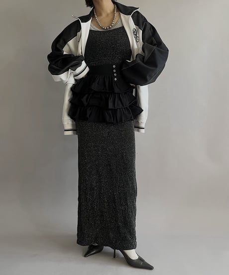 【USED】 Lame Camisole Long One-Piece/ 240224-038