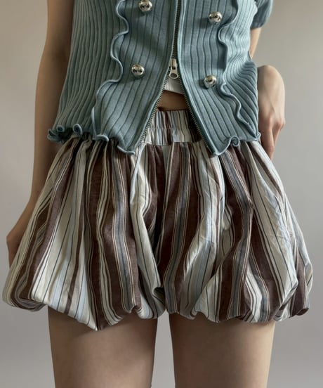 【RE;CIRCLE】 RE Stripe Balloon Pants / 260514-020