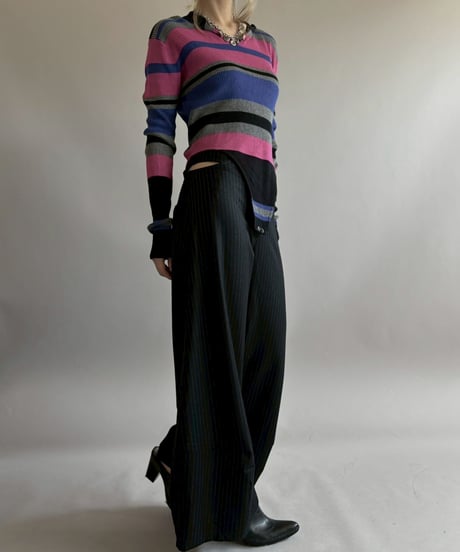 【RE;CIRCLE】 RE Rib Knit Leotard Top / 260416-002