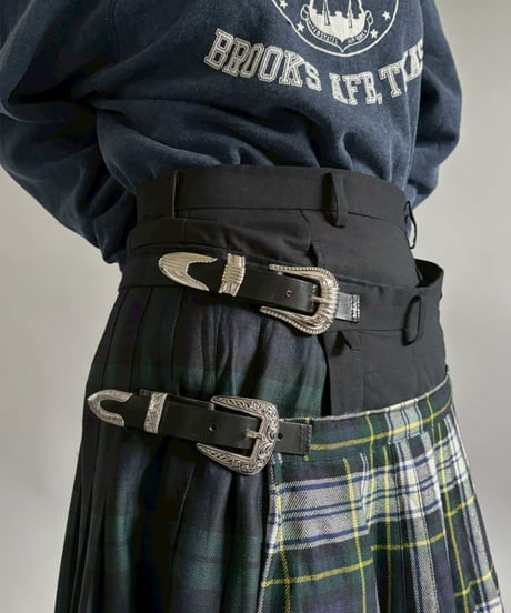 【RE;CIRCLE】 RE Kilt Long Skirt / 260108-006