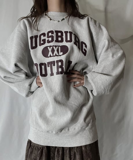 【USED】  90's USA Champion Reverse Weave Sweat AUGSBURG FOOTBALL/211116-026