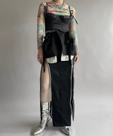 【RE;CIRCLE】 Re Front Zip Skirt/ 241003-013