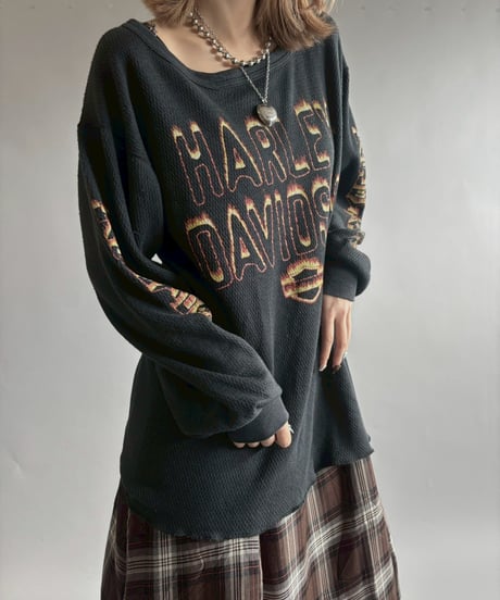 【USED】 HARLEY DAVIDSON Thermal L/S T-shirt / 251004-011