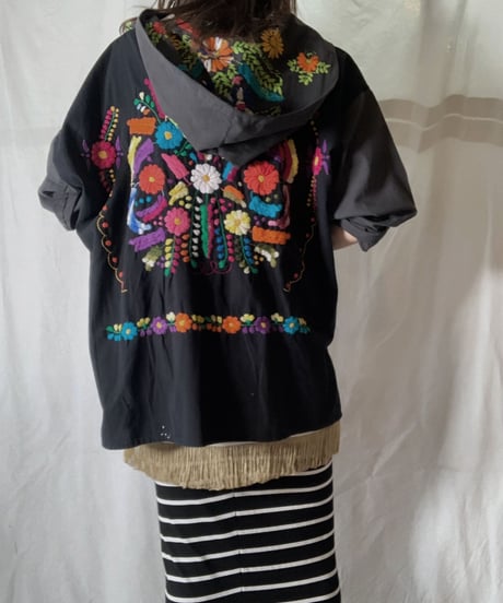 【RE;CIRCLE】RE Embroidery Ethnic Mexican Parker ①/210617-019