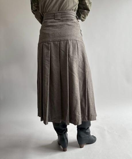 【USED】 Pleats Long Skirt  /250412-037