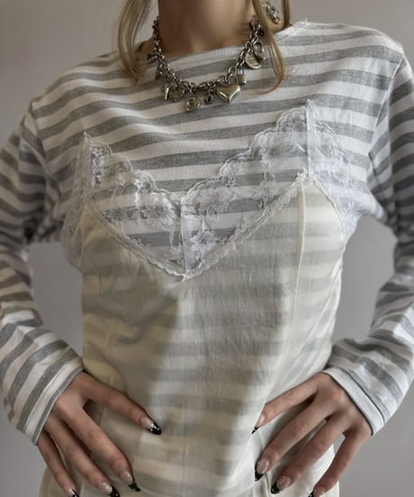 【RE;CIRCLE】 RE Border Cami / 260420-015