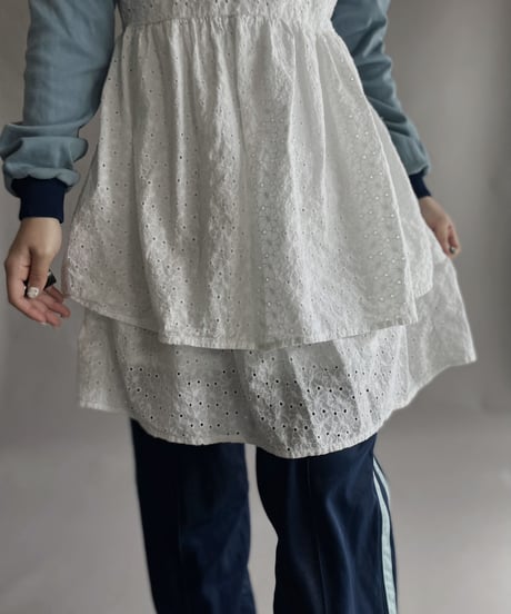 【USED】 White Cotton Top Camisole One-piece / 230318-006
