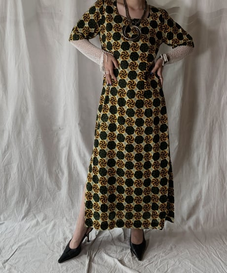 【USED】 African Batik One-piece②/210428-004