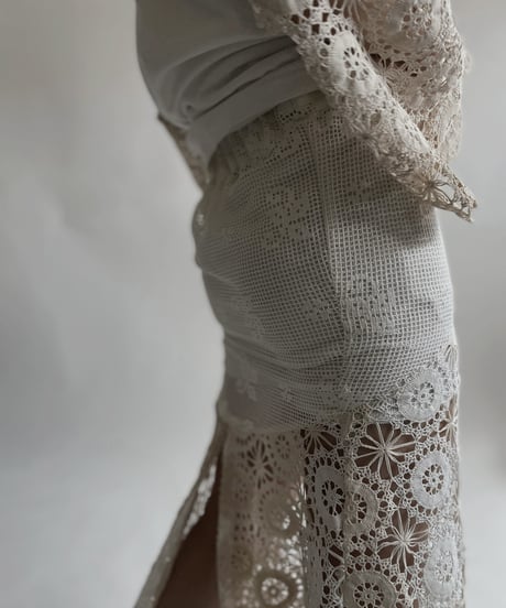 【RE;CIRCLE】 RE Crochet Lace Mermaid Skirt / 220427-015
