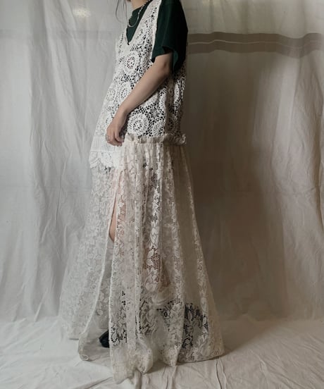 【RE;CIRCLE】 RE Lace N/S One-piece①/210714-005