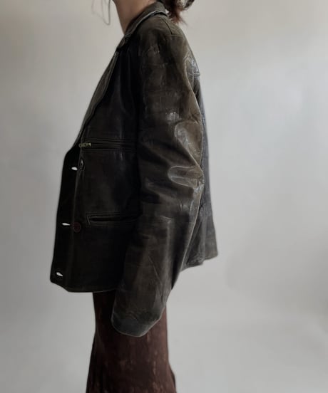 【USED】 Leather Jacket ① / 220409-001