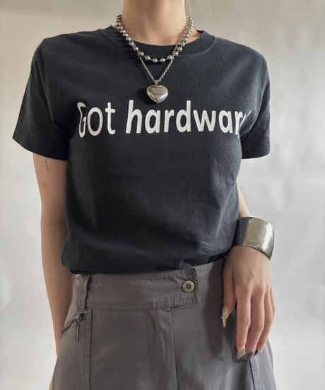 【USED】 RESIZED 00s GILDAN Got hardware? T-Shirt / 250830-012