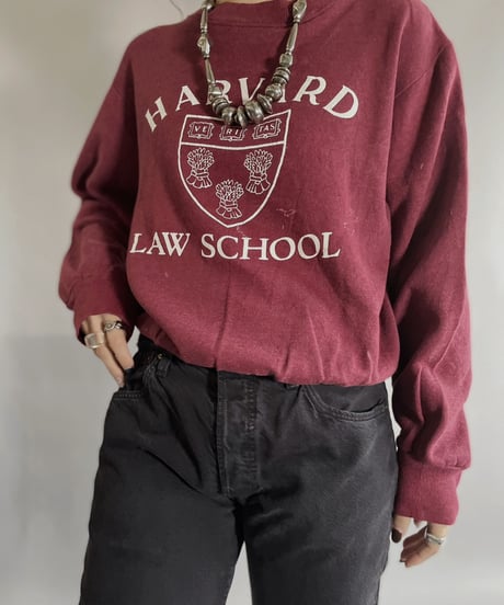 【USED】   Champion Sweatshirt 'Harvard Law School' / 221203-005