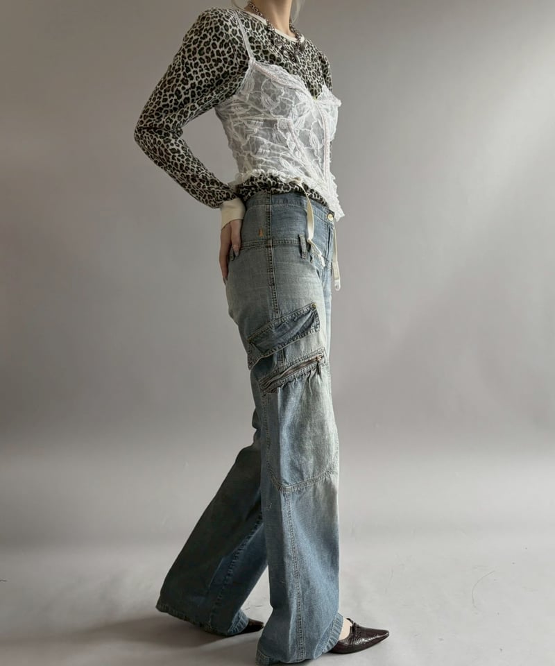  leopard☆様ヴィンテージおまとめ2点 USED】 FRUIT OF THE LOOM Leopard Pattern Therma