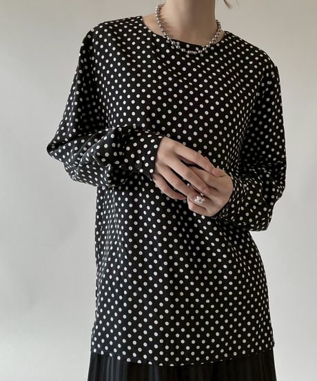 【USED】 Frank Olivier Dot Pattern L/S Top  / 250628-019