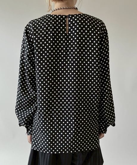 【USED】 Frank Olivier Dot Pattern L/S Top  / 250628-019