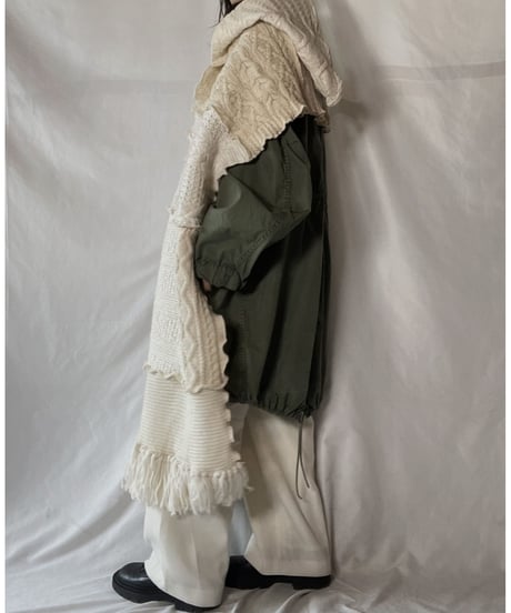 【RE;CIRCLE】 RE Alan Knit Muffler① /220120-003