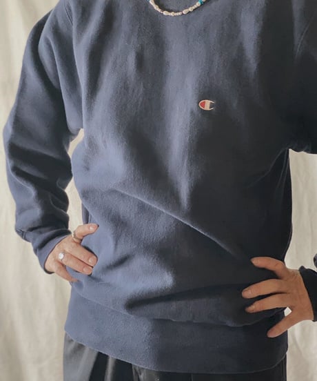 【USED】90's USA Champion Reverse Weave Sweat One Point /210210-035