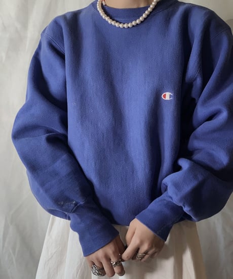 【USED】90's USA Champion Reverse Weave Sweat One Point /210210-020