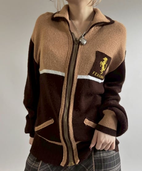 【USED】 FERRARI Knit Jacket / 260117-007