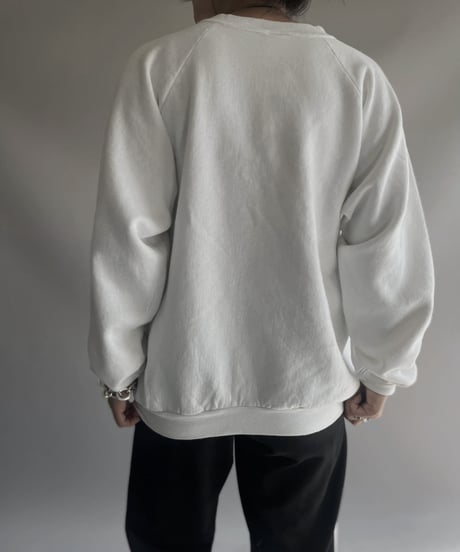 【USED】 Made in USA FRUIT OF THE ROOM News Paper Sweat Top / 231118-027