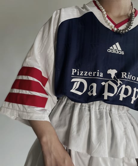 【USED】 adidas T-shirt "pizzaria ristorante da peppe" / 220723-008