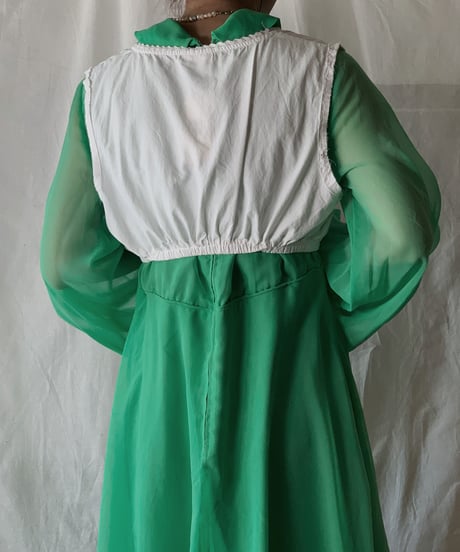【USED】  White Cotton Tyrol Blouse/210407-022