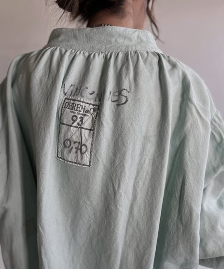 【RE;CIRCLE】RE Dyed French Mattress Cover One-piece -Aqua Green- / 220512-009