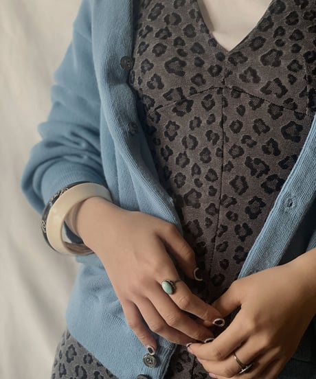 【USED】 Acrylic Knit Cardigan② /210303-002